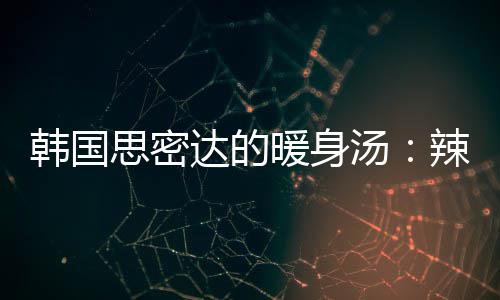 辣白菜金汤汤暖身思密达的豆腐韩国枪鱼